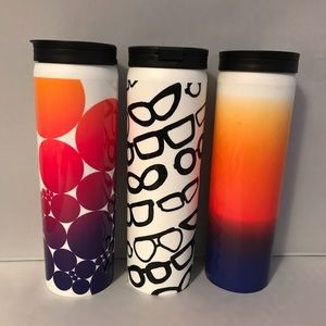 Starbucks Tumblers Travel Mugs w/ Removable Sleeves Glasses & Colors